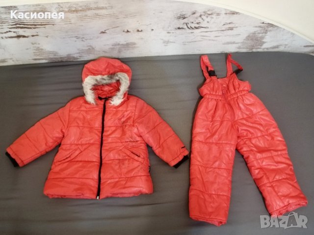 Зимен гащеризон+яке, комплект за момиче, размер 98, 3г., снимка 1 - Детски комплекти - 42624715