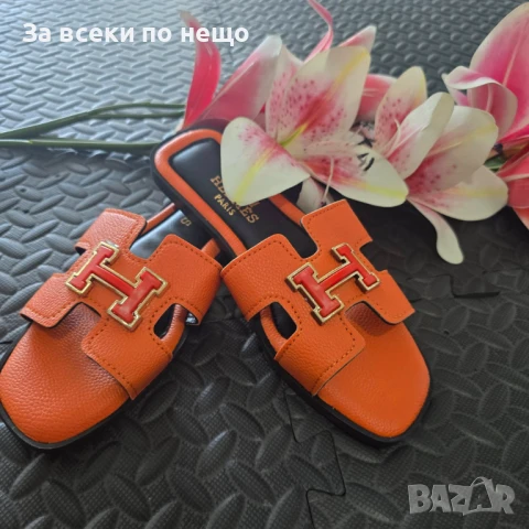 Hermes Дамски Летни Ниски Чехли Хермес - 6 Налични Цвята Код VL-114, снимка 5 - Чехли - 51003778