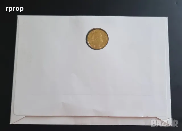 Нумизматичен плик . Франция. 1 франк.
Позлатен.
1988 год., снимка 8 - Нумизматика и бонистика - 48751038