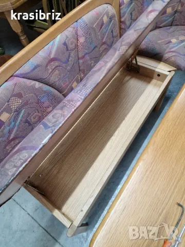 Масивен Кухненски Ъгъл с Разтегателна Маса-внос от Германия!, снимка 7 - Дивани и мека мебел - 48964448