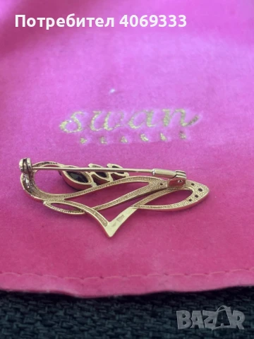 Златна Руска  брошка 4.27гр 14карата, снимка 9 - Колиета, медальони, синджири - 51412308