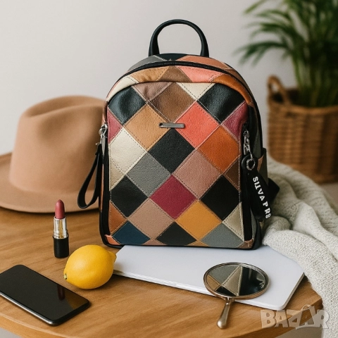 Модерна и цветна дамска раница, снимка 7 - Чанти - 51884545