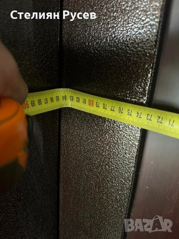 0129 НОВА кави kavi метална входна врата 85/192 см - цена 351 лв или 179,46 евро    85/192см е вътре, снимка 7 - Входни врати - 51974835