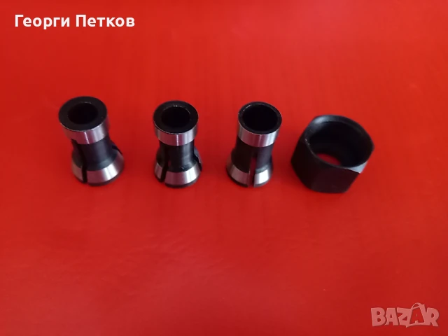 Комплект гайка и три цанги за оберфреза., снимка 3 - Други инструменти - 50651910
