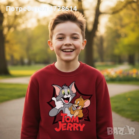 Детска ватирана блуза Tom and Jerry, снимка 2 - Детски анцузи и суичери - 53407525