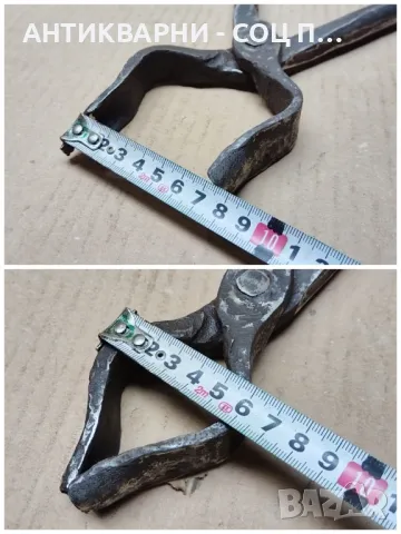 Стари Ковани Ковашки Клещи. , снимка 7 - Антикварни и старинни предмети - 47333770