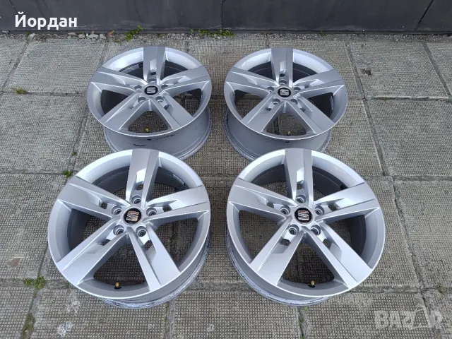 ОРИГИНАЛНИ джанти 17 ' цола 5х112 Сеат / SEAT VW AUDI 57,1 5x112, снимка 4 - Гуми и джанти - 50009356