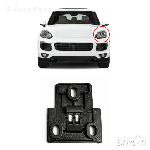 Щипка за захващане на фар за Porsche Cayenne 3 9YA/9YB E3, снимка 3 - Аксесоари и консумативи - 55844465