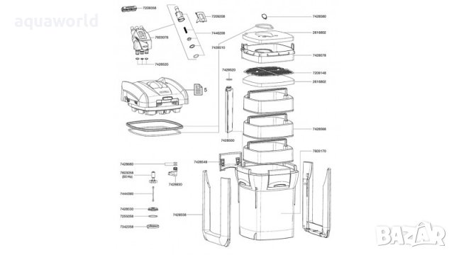 "ПРОМОЦИЯ" Външен филтър EHEIM Professional 3 1200 XLT, снимка 4 - Оборудване за аквариуми - 39720398