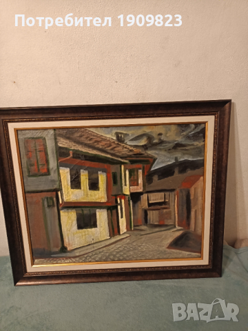 Стара маслена картина , снимка 1