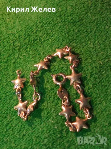 НЕЖНА ЗВЕЗДОВИДНА СРЕБЪРНА ГРИВНА СРЕБРО 925 ФИНА РЪЧНА МАЙСТОРСКА АРТ ИЗРАБОТКА 45698, снимка 12 - Гривни - 46268490