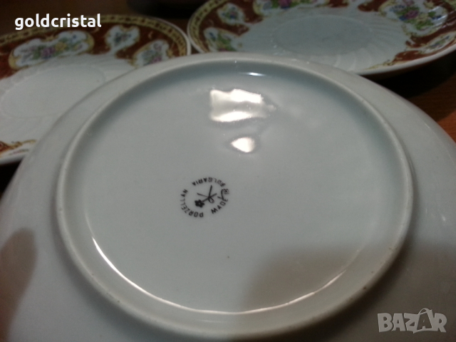 Стар български порцелан чинии , снимка 5 - Антикварни и старинни предмети - 44701043