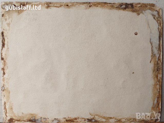 Картина, селска къща, худ. Ем. Измирлиевъ, 1940-те год., снимка 3 - Картини - 39132240