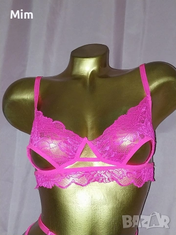 М К-т Сутиен и полупрашка в розово , снимка 5 - Бельо - 53377114