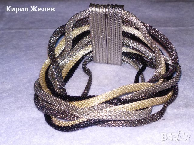 КРАСИВА СТИЛНА ФЕШЪН ГРИВНА от СРЕБРИСТА БЛАГОРОДНА НЕРЪЖДАЕМА СТОМАНА с МАГНИТНА ЗАКОПЧАЛКА 26544, снимка 7 - Гривни - 41753233