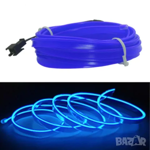 Синя интериорна LED лента 1 метър 12V