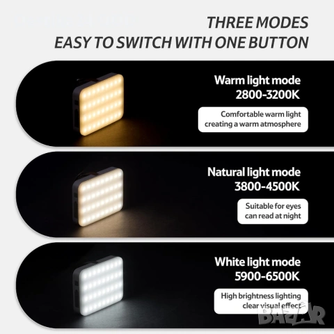 Акумулаторна къмпинг LED лампа 1100LM мощна къмпинг светлина 11000mAh, снимка 4 - Лед осветление - 53477384