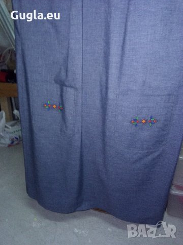 Дънкова рокля с бродерия шевици Милора, снимка 6 - Рокли - 11007918