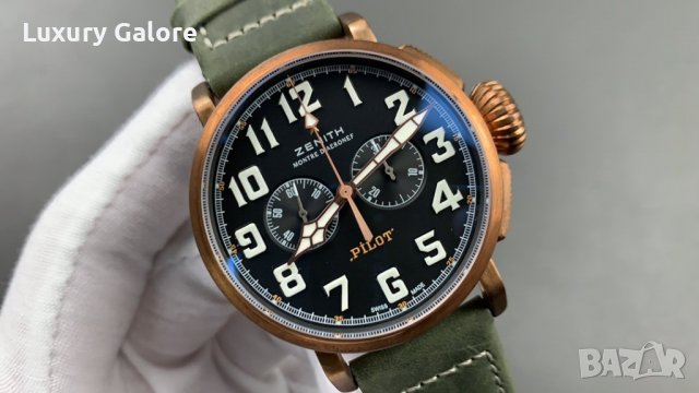 Мъжки часовник ZENITH Pilot Type 20 Extra Special Chronograph с aвтоматичен механизъм, снимка 6 - Мъжки - 38842931