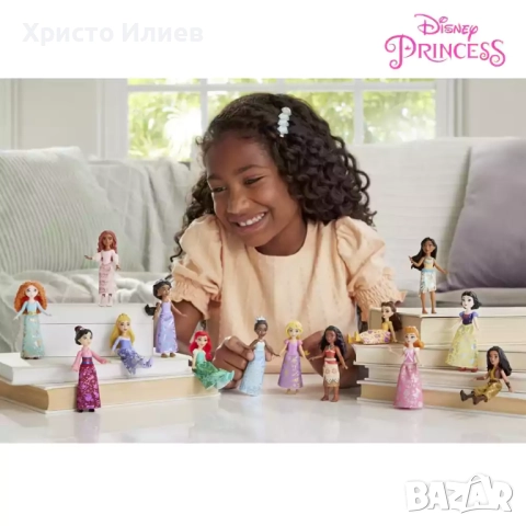 Мини кукла Ясмин в лилав тоалет Disney Princess 9 cm, снимка 2 - Кукли - 52680264