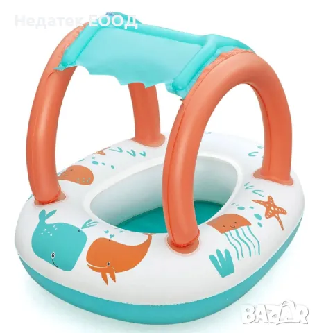 Бебешки надуваем пояс със сенник Bestway, Ø84x67см.