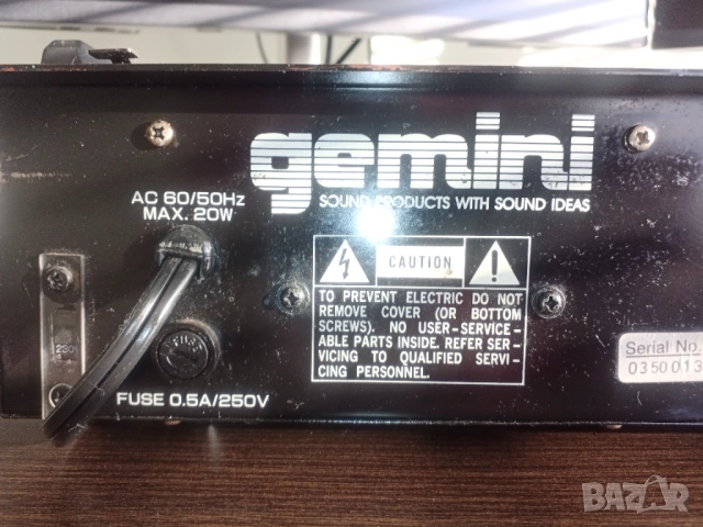 Пулт GEMINI PMX-2500, снимка 4 - Ресийвъри, усилватели, смесителни пултове - 52687816