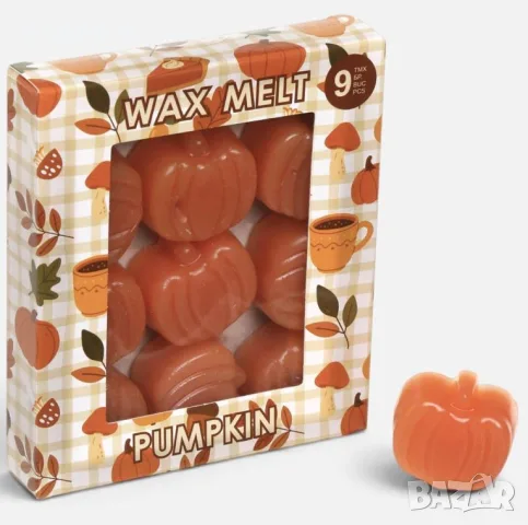 Halloween ароматни Wax Melts Pumpkin с аромат на шоколад и портокал – 9 бр.