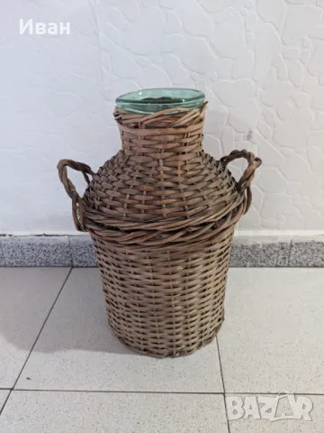 Бидон за зимнина с естествена оплетка, снимка 2 - Бидони, бурета и бъчви - 47649109