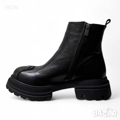 Дизайнерски дамски боти от висококачествена естествена кожа., снимка 3 - Дамски боти - 52347987