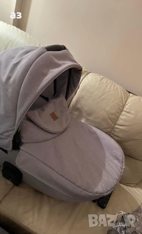 Детска бебешка количка 3 В 1 DADA PARADISO MAX 500 SILVER LIGHT, снимка 4 - Детски колички - 50975715