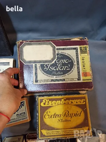 Стари фотографски принадлежности ,стъклени плаки и др, снимка 3 - Антикварни и старинни предмети - 47761472