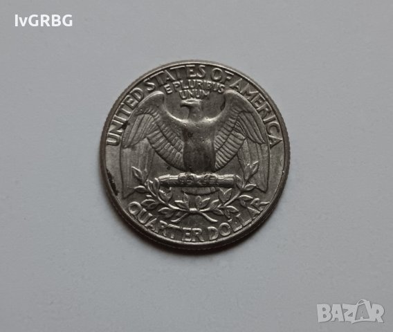 25 цента САЩ 1/4 долар Америка 1985 , Джордж Вашингтон , снимка 3 - Нумизматика и бонистика - 44277416