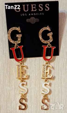 Маркови висящи обици, снимка 4 - Обеци - 50505028