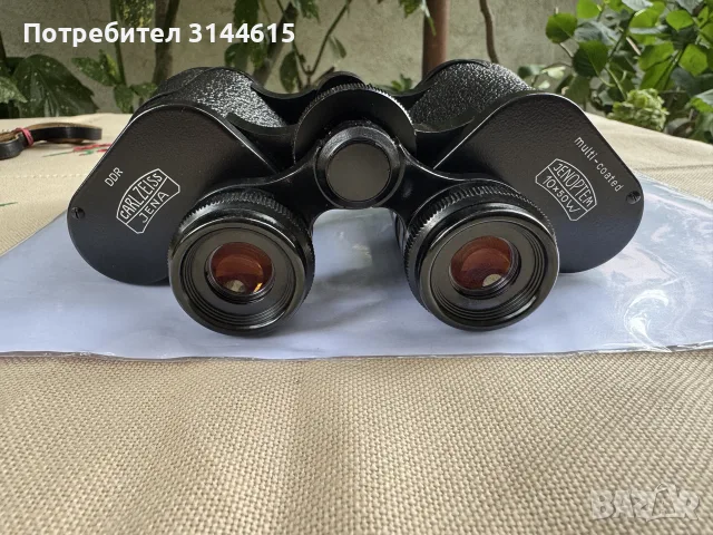 Бинокъл Carl Zeiss Jena 10x50, снимка 7 - Оборудване и аксесоари за оръжия - 55707715
