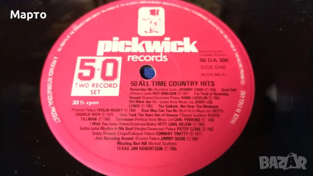 Двоен албум грамофонни плочи, винил, кънтри, сборен ALL TIME country hits 50 песни, Англия, снимка 4 - Грамофонни плочи - 49677343