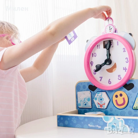  Дървен магнитен часовник Melissa & Doug Blue's