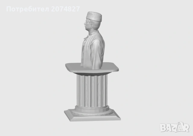 ХАДЖИ ДИМИТАР (бюст, статуетка), снимка 4 - Статуетки - 53453559