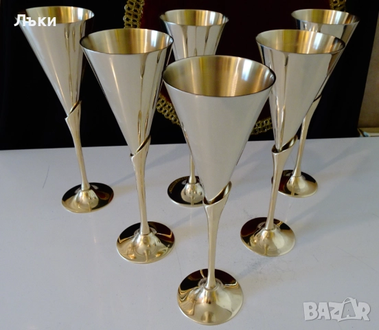 Бронзов бокал за вино,чаша за вино 23 см.,200 мл. , снимка 4 - Антикварни и старинни предмети - 51596160