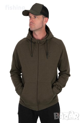 Суичър Fox Collection LW Hoody Green & Black, снимка 11 - Екипировка - 41388753