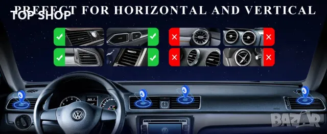 Универсален магнитна стойка за телефон за кола Miracase, снимка 11 - Селфи стикове, аксесоари - 48636575