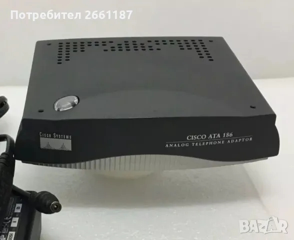 Cisco ATA 186 2 портов VOIP adapter Поддържа SIP протокол, снимка 1