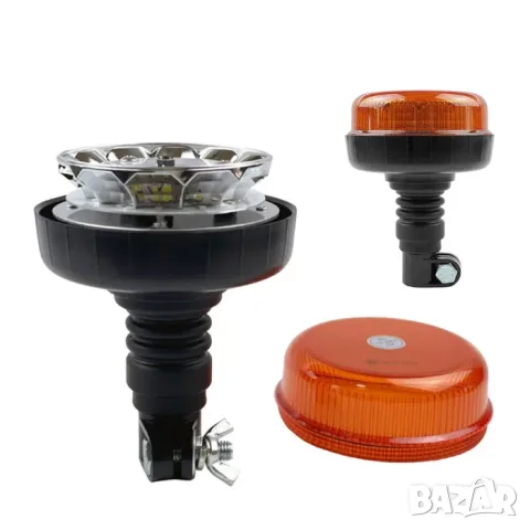 LED сигнална лампа маяк 15.5cm 12-24V Мигане и въртене, снимка 4 - Аксесоари и консумативи - 55865226