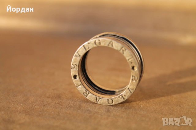 Дамски сребърен пръстен ''BVGARI''