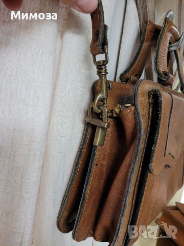 BEL SAC винтидж чанта ЕСТЕСТВЕНА КОЖА,, снимка 18 - Чанти - 41000596