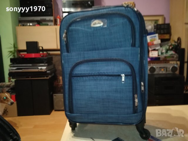 ТРИ КУФАРА-СИН ДЕНИМ ИЛИ ЧЕРВЕН ДЕНИМ 2408231900, снимка 2 - Куфари - 41957326