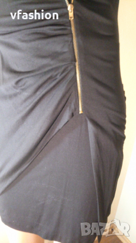 Еластична черна дамска рокля MNG, снимка 4 - Рокли - 36364621