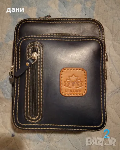 Чанта от естествена кожа , снимка 2 - Чанти - 49270775
