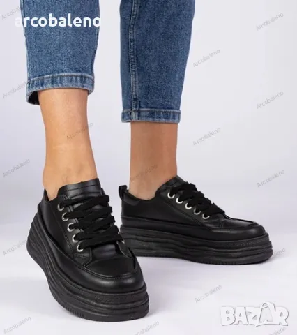 Дамски маратонки с висока подметка Selina, 4цвята , снимка 4 - Маратонки - 49425222