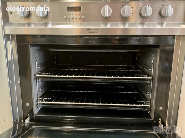 готварска печка Hotpoint Ariston CP9VP6 90см, снимка 7 - Печки, фурни - 52126051