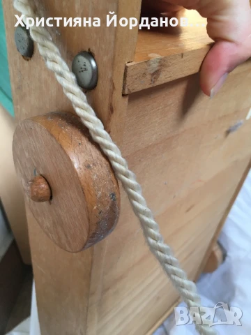 Дървена ретро играчка за дърпане с конструктор вътре, снимка 6 - Конструктори - 51228553